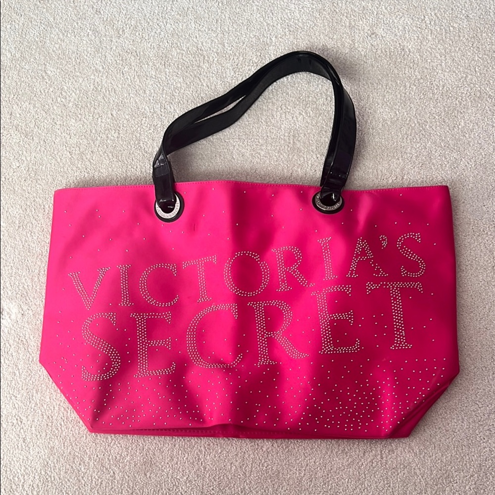 Victoria's Secret Pink Tote with Black Handles